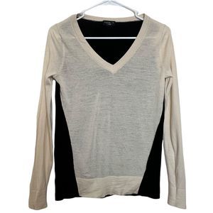 Club Monaco Small V-Neck Sweater Italian Yarn